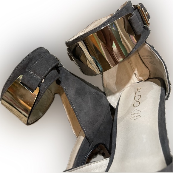 Aldo gray high heel shoes woman’s size 8 - Picture 9 of 9